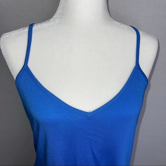 Peplum Waist Spaghetti Strap Blue - Picture 5 of 8
